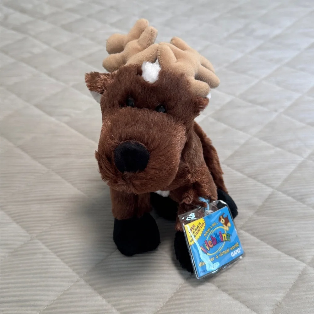 Ganz Webkinz Reindeer Plush New with Code Sealed 9" - Picture 1 of 4